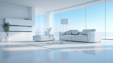 Wall Mural - design blurred modern architecture interior