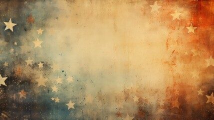 Wall Mural - retro grunge stars background