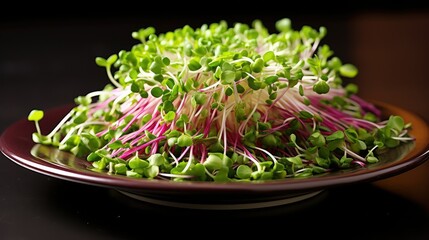 Poster - plate clover sprouts