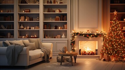 Canvas Print - room led christmas light