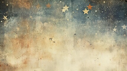 Wall Mural - vintage grunge stars background