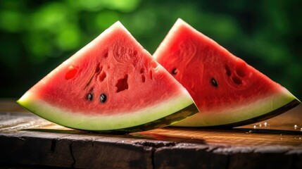 Canvas Print - refreshing slice watermelon background