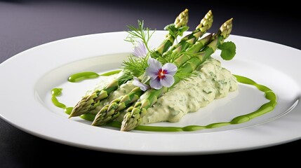 Poster - vegetable food asparagus green