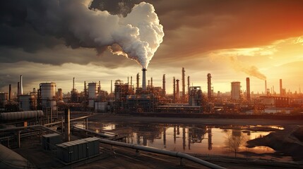 warm refinery oil industry