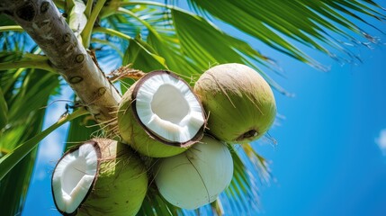 Canvas Print - tree organic coconut background