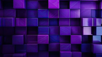 Poster - shapes abstract geometric purple