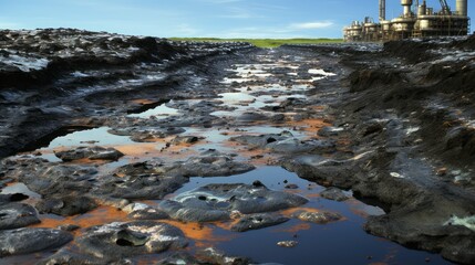 Poster - spills oil and gas site