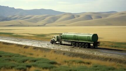 Wall Mural - field agricultural truck