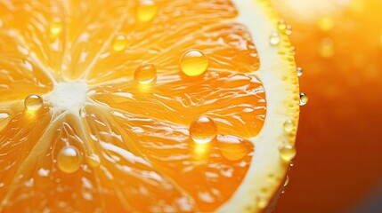 Poster - vibrant white orange fruit