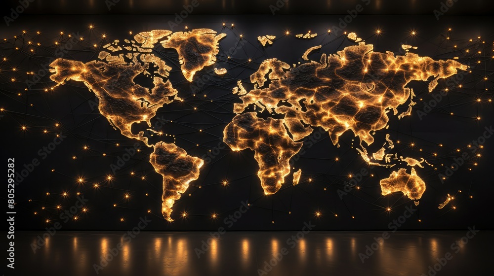 led world map lights Stock Photo | Adobe Stock