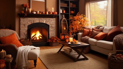 Poster - warm interior design fall