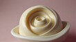 close up of a spiral of a healthy yogurt