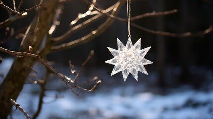 Canvas Print - sparkling star decoration