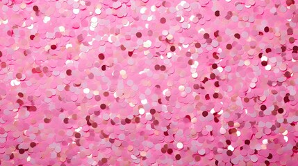 Sticker - bold pink confetti background