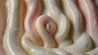 close up of a spiral of a healthy yogurt