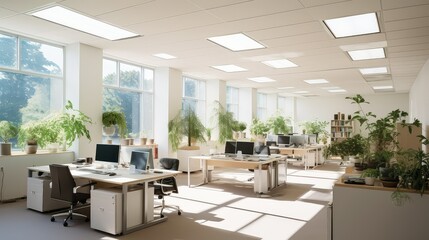 Wall Mural - ambient office lighting