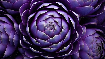 Canvas Print - rich purple artichoke