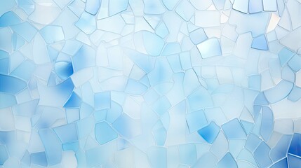 Sticker - mosaic light blue shapes background