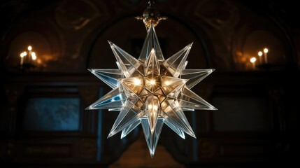 Canvas Print - ceiling seven point star