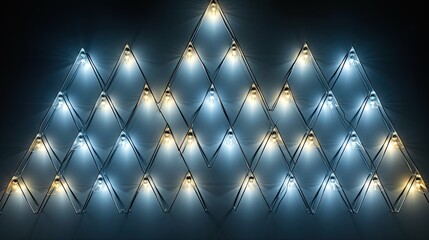 Poster - festive christmas light pattern