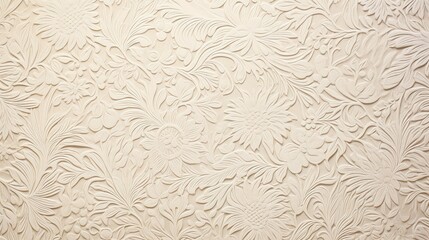 Sticker - floral beige patterns