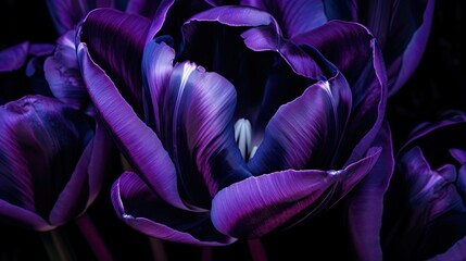 Poster - elegant black purple In the second photograph