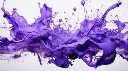 Canvas Print - dynamic purple splashes