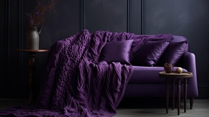 Poster - elegant deep purple texture