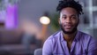 Empathetic psychologist supports young black man through mindfulness and selfcare practices. Concept Psychologist, Empathy, Support, Young Black Man, Mindfulness, Selfcare Practices