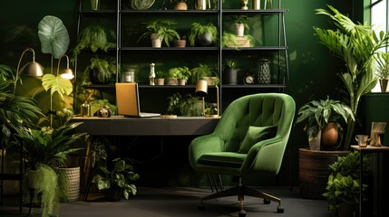 Wall Mural - sustainable green interior design