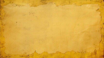 Sticker - distressed vintage yellow paper background