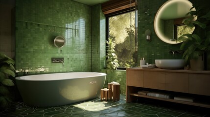 Wall Mural - sustainable green interior design