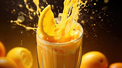 Sticker - ginger smoothie yellow