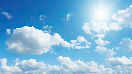 Canvas Print - clouds sunny sky background