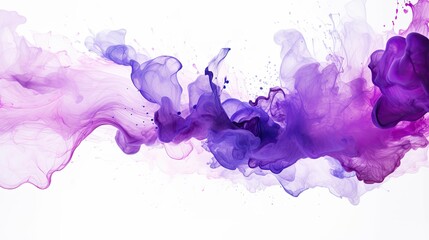 Canvas Print - splash white and purple background