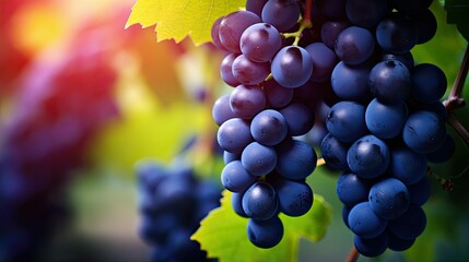 Wall Mural - agriculture nature grape background