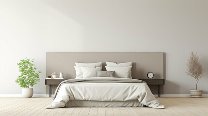 Canvas Print - sleek modern interior blank wall