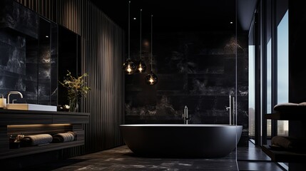 Wall Mural - cozy dark interior