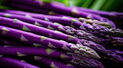 Poster - striking purple asparagus