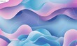 Seamless, dynamic flowing pattern of pink and blue abstract waves indicating fluidity and creativity in design