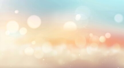 Poster - Abstract background of soft glowing lights and bokeh creating a warm and inviting atmosphere