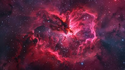 Wall Mural - giant pink nebula