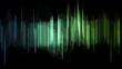 Abstract sound waves on black background