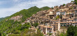 Panoramic view of Paganico Sabino, beautiful village near the Turano Lake, in the province of Rieti, Lazio, Italy.