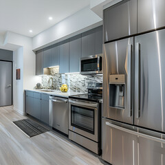 modern kitchen in house