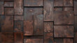 © Kateryna Sharko - Metal texture, brown  metal background, rust texture, metal tiles with corrosion