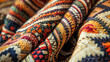 Tribal patterns seen up close, showcasing rich cultural heritage and intricate designs
