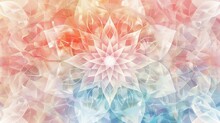 A Kaleidoscope Of Soft Pastel Petals Converges Into A Fractal Bloom