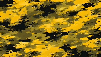 texture camouflage green yellow summer background, military pattern