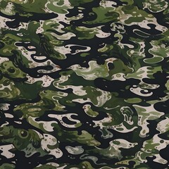 Vector camouflage pattern army uniform texture, modern street print